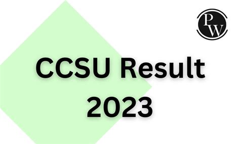 ccsu result 2023|ccsu exam form 2023.